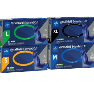 Guantes de Examen de Nitrilo VersaShield con Puño Largo, Sin Polvo