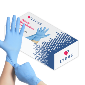 Guantes de Nitrilo Texturizados sin Látex ni Polvo (Caja de 100)
