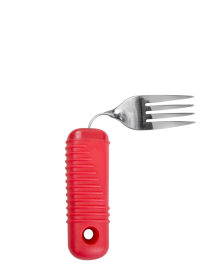 POWER OF RED – Set de Utensilios con Cuchillo Basculante, Tenedor y Cuchara Flexibles para Alzheimer y Demencia
