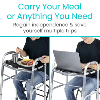 Bandeja Antideslizante para Andador con Portavasos Integrado y Diseño Ergonómico