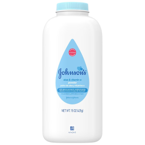 Johnson’s Baby Powder – Aloe & Vitamin E, 15 oz (Con Fécula de Maíz Natural)