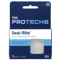 FLENTS – Tapones de Silicona Seal-Rite® Protechs con Estuche, 3 Pares