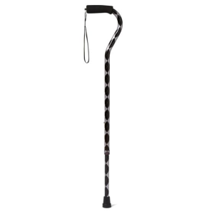 Offset Handle Aluminum Cane