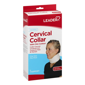 Leader Cervical Collar Support Brace with Chin Contour – 2.5 Inch