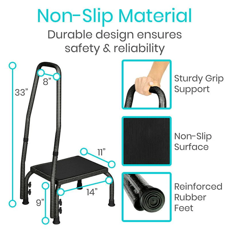 Step Stool with Handrail - Image 2