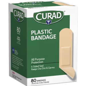 Plastic Strip Bandages, .75″ x 3″, 60 count