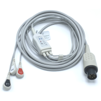 ECG Cable with 1K Ohms Straight Plug