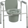 ProBasics Three-in-One Steel Commode with Plastic Armrests